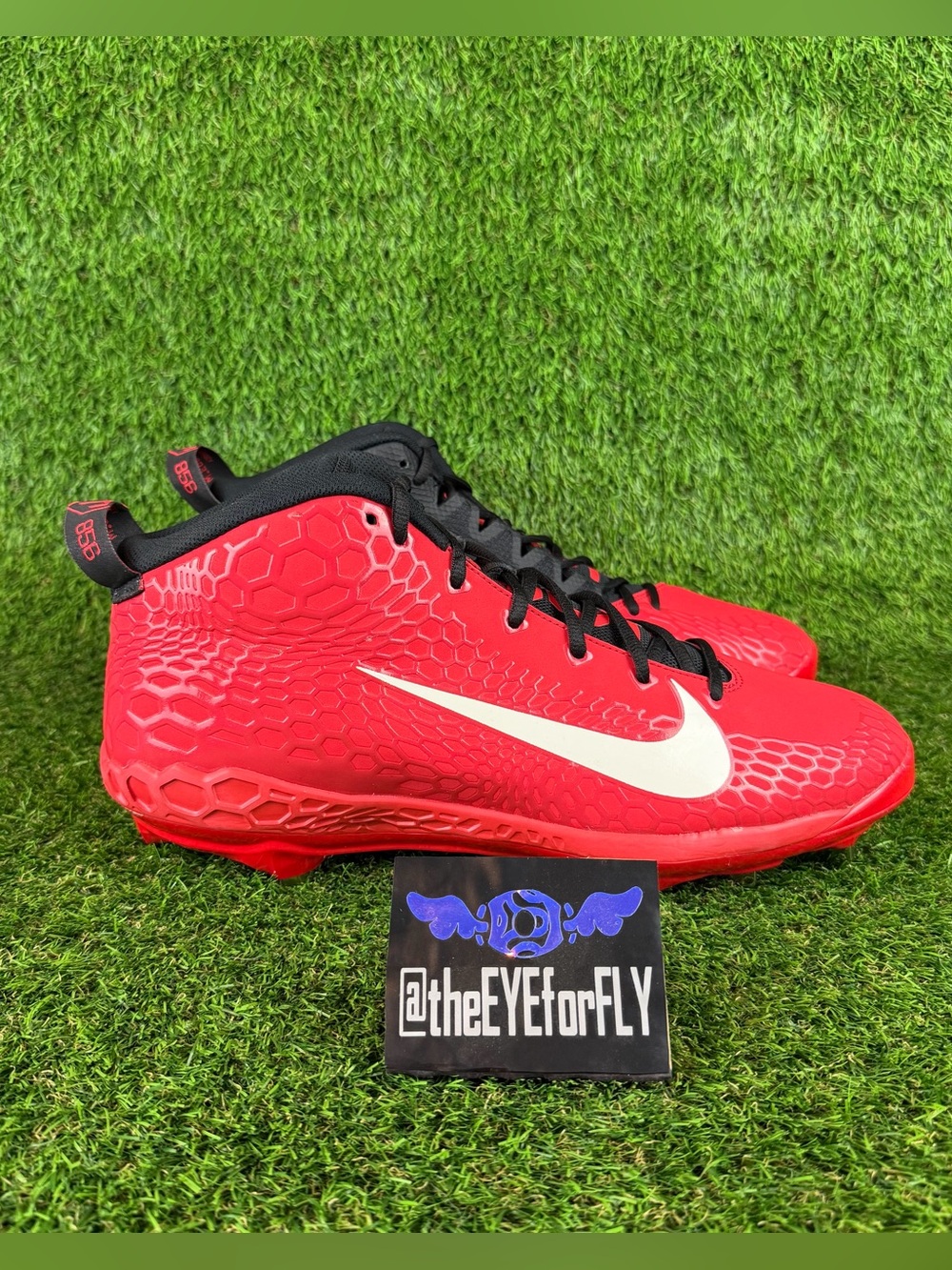 NEW Nike Force Zoom Trout 5 Pro Metal Baseball Cleats Red AH3372-601 Men’s 14